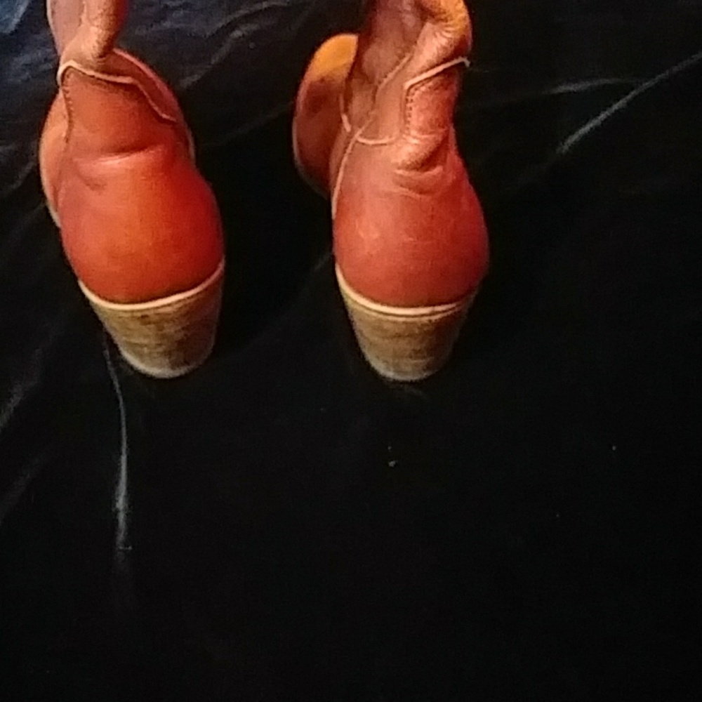 Dexter vintage leather cowboy boots fits a  8.5 - Picture 4 of 8